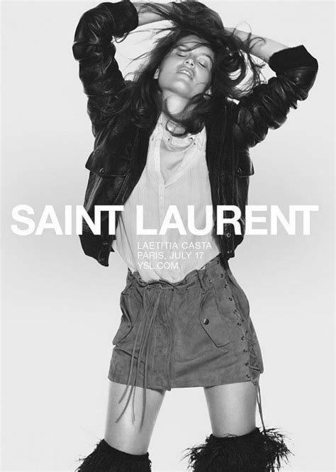 laetitia casta ysl vaccarello|SAINT LAURENT .